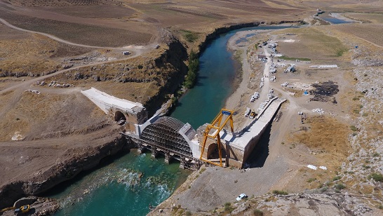 İki Asır Önce Komşu Köylerin Yıktığı Tarihi Köprüde, Restorasyon Sürüyor