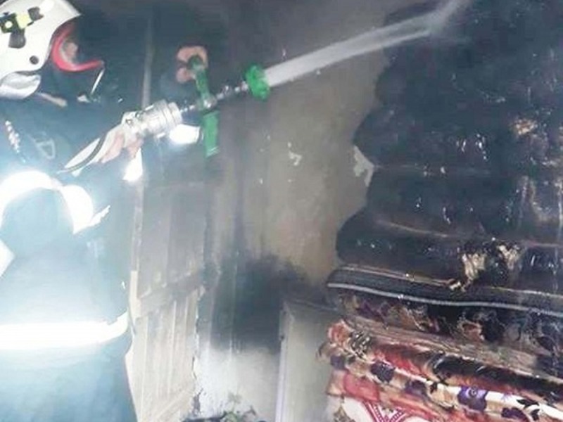 Kahta'da Çıkan Ev Yangını Korkuttu
