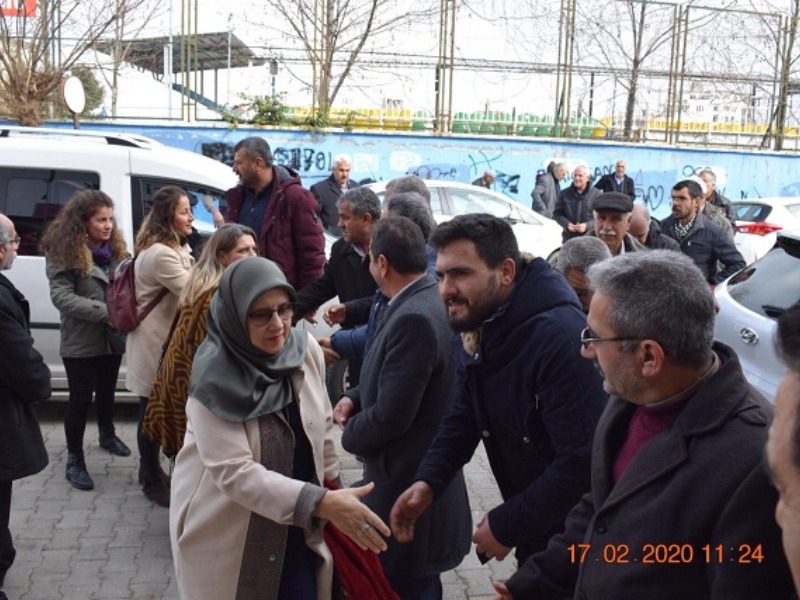 HDP Milletvekili Hüda Kaya, Kahta’ya Geldi
