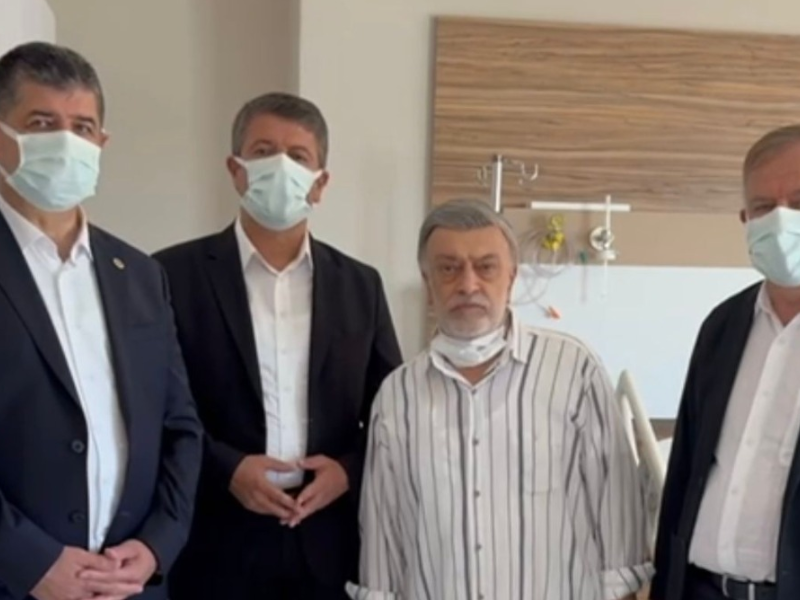 Başkan Tutdere, Kahtalı Mıçı’yı hastanede ziyaret etti.
