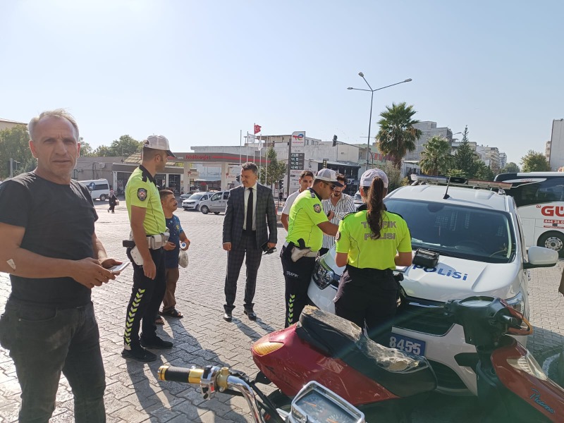 Kahta'da Trafik Polislerinden Sıkı Denetim