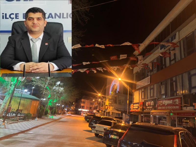 Kahta'da Bayrak Krizi Partililer Ağaca Çıktı