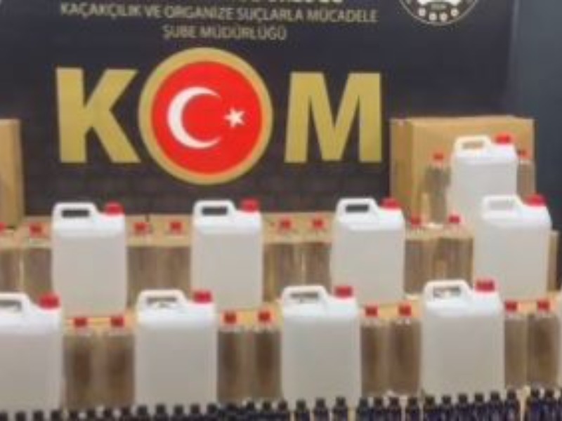 81 ilde sahte ve kaçak alkol operasyonu: 91 bin 384 litre ele geçirildi