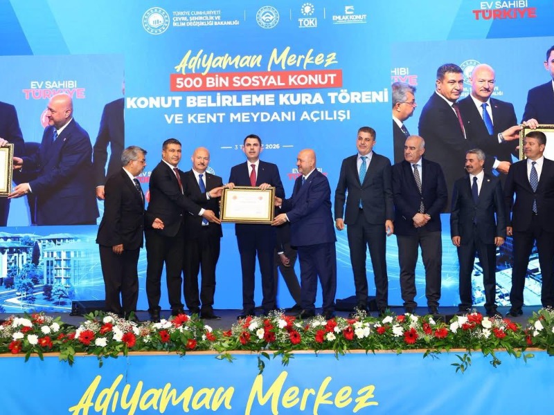 Adıyaman İl Genel Meclisi'nden Bakan Murat Kurum'a Fahri Hemşehrilik Beratı
