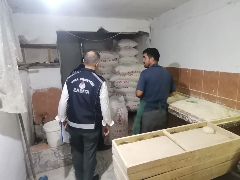 Kahta bulunan fırınlar denetlendi
